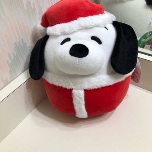 NWT Snoopy Peanuts, squishmallows Santa Claus, Christmas 2023 size 10”